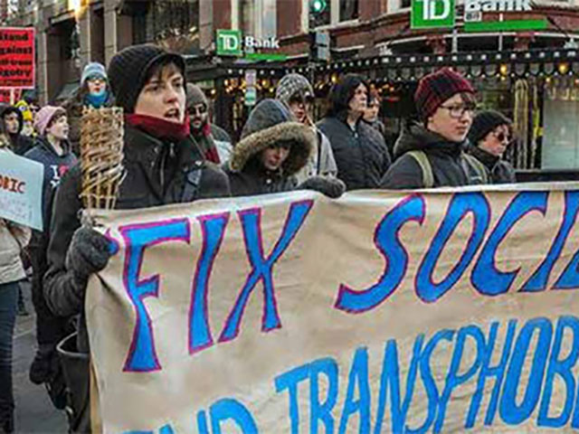 Anti-transphobia protest