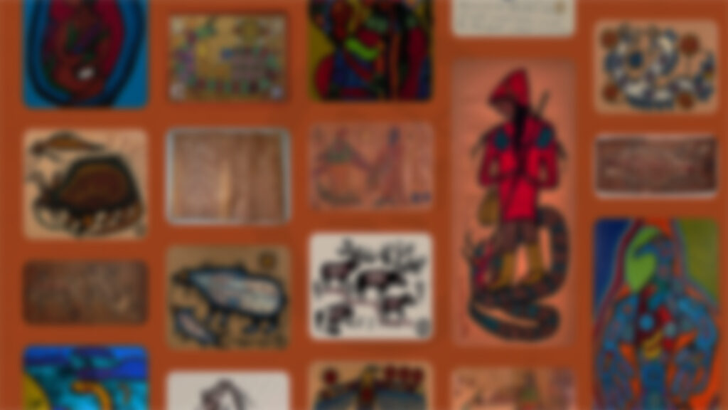 Morrisseau Art Blurred