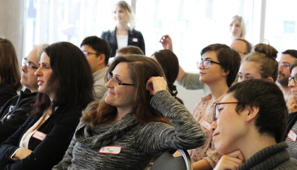 Psychology graduate students and faculty came together to learn about the exciting student research