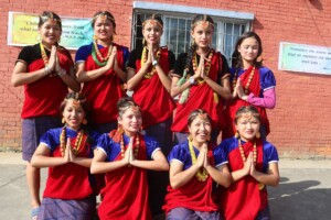 a group Nepalese girls/students