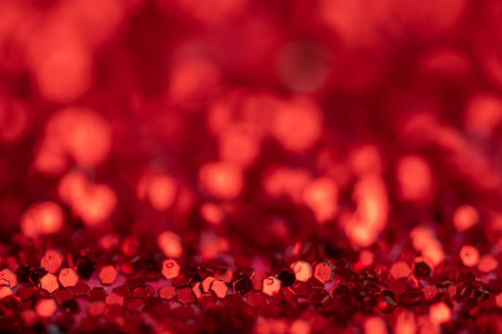 Red sequins