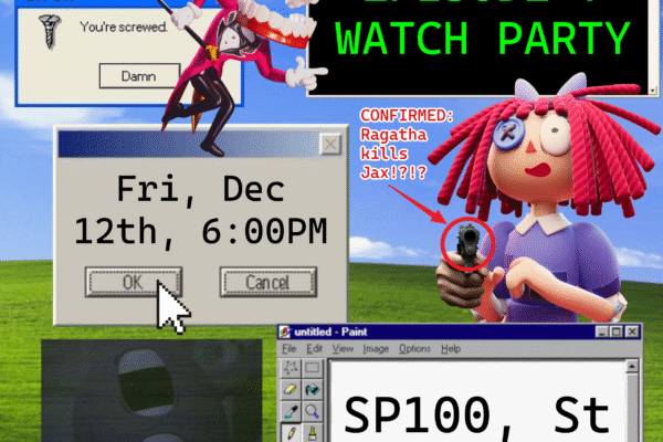 Poster for Amazing Digital Circus Watch Party