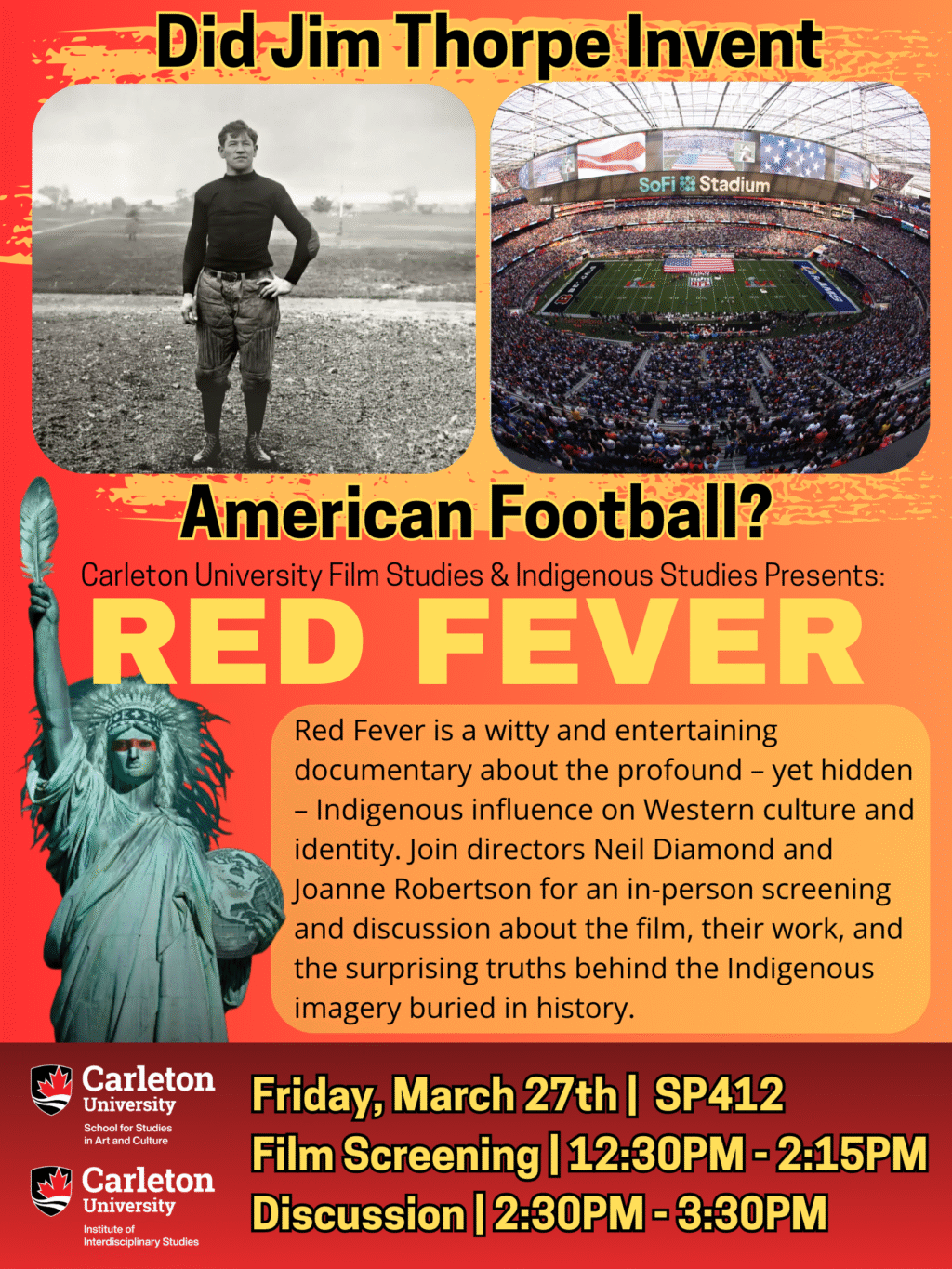 Red Fever Football Poster