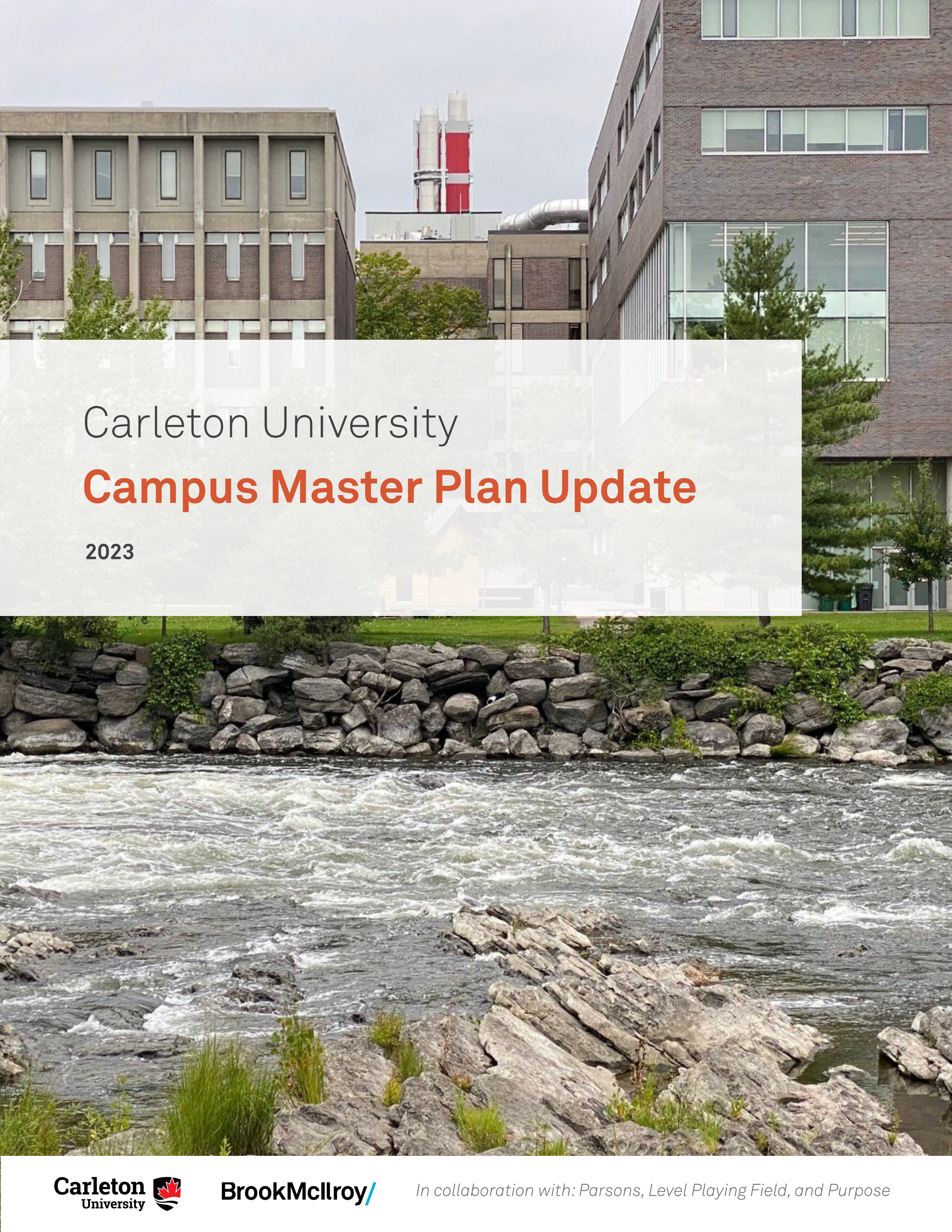 Cover shot of the Carleton University Campus Master Plan