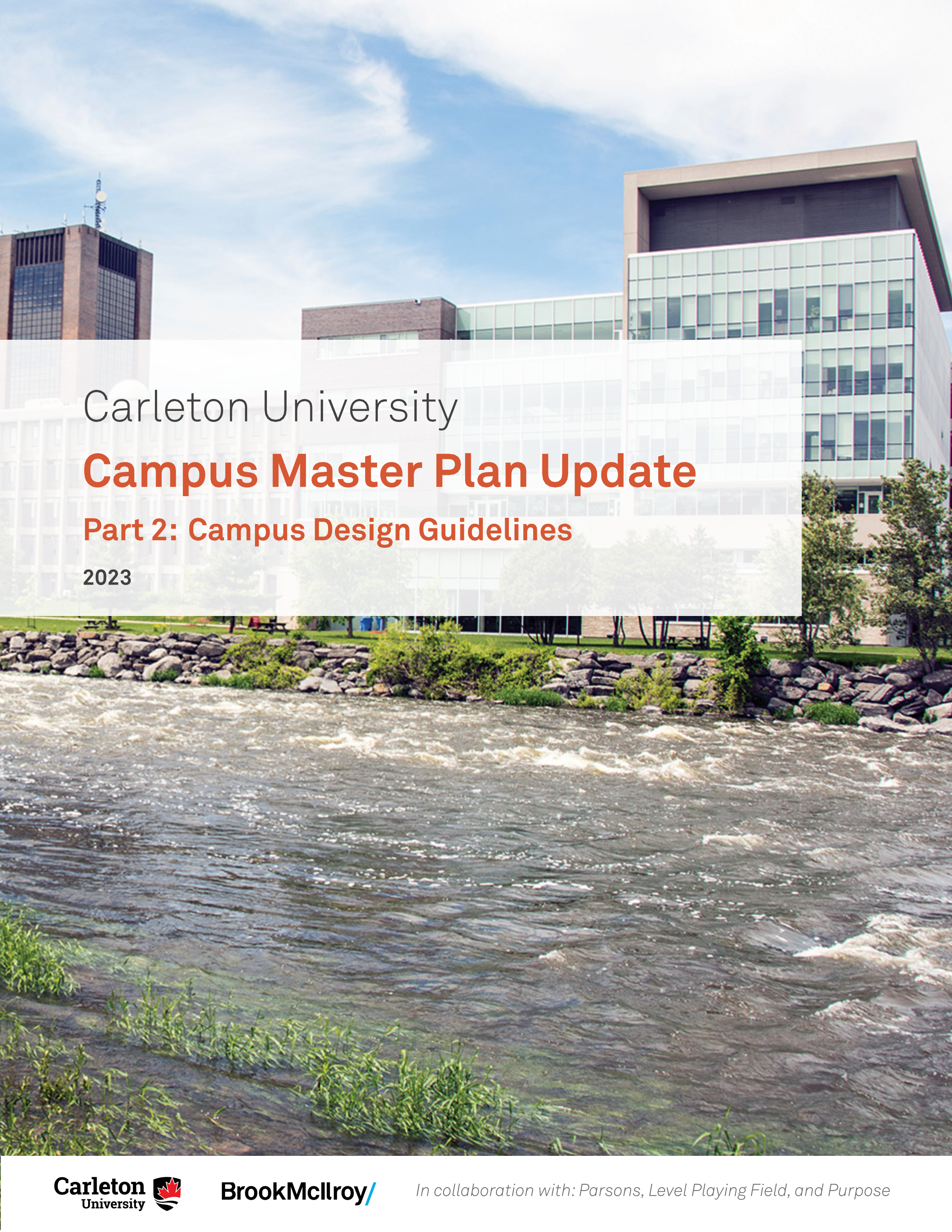 Cover shot of the Carleton University Campus Master Plan part 2