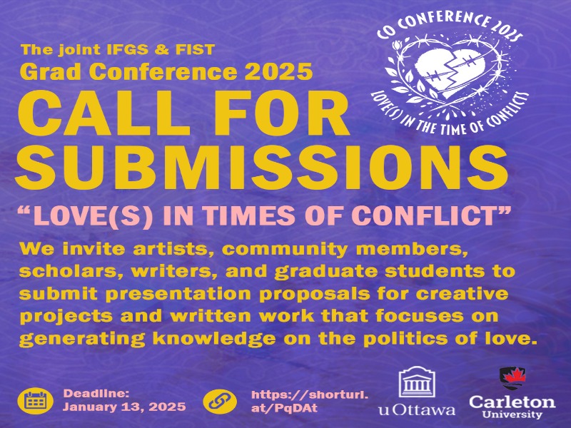 Call for Submissions 2025 Graduate Conference Feminist Institute of
