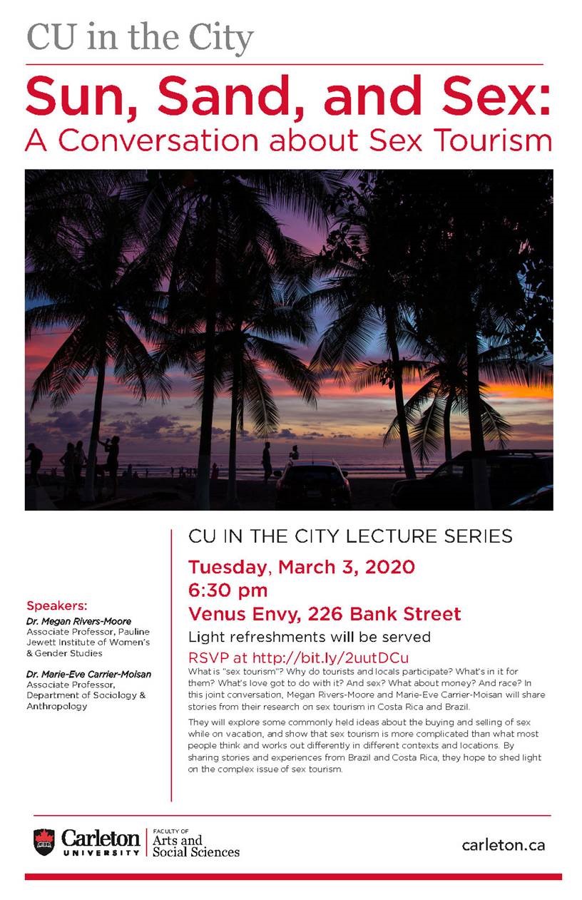 CU in the City - Sun, Sand and Sex: A Conversation about Sex Tourism -  Events - Feminist Institute of Social Transformation