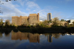 The Loeb Building in late Fall.