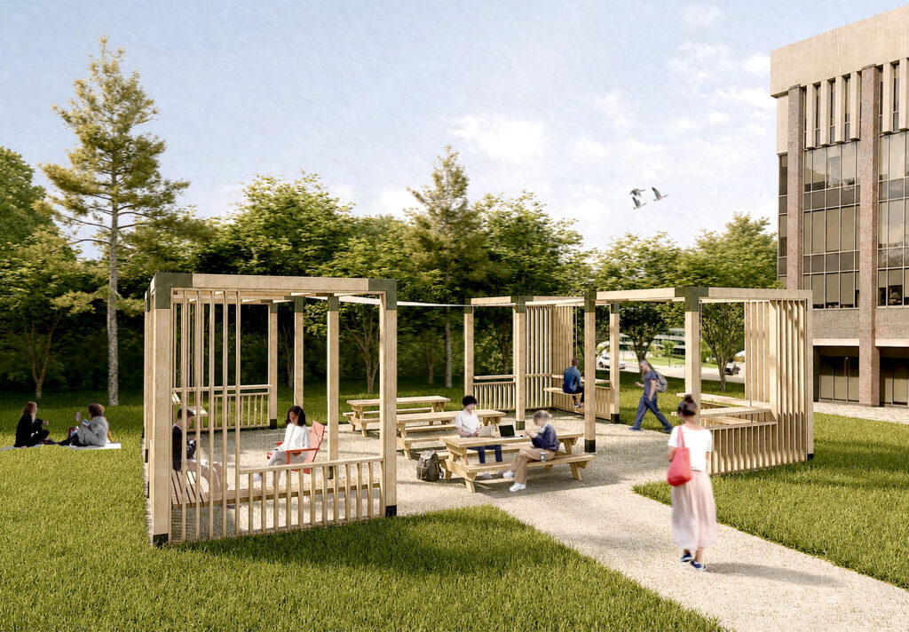 A rendering of The Frame.