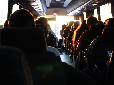 people on bus