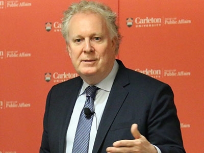 Photo for the news post: Bell Lecture with Jean Charest Available on Youtube