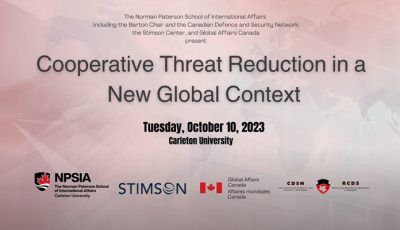 NPSIA Lecture Series Cooperative Threat Reduction