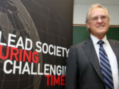 Photo for the news post: Humanitarian Stephen Lewis Issues Call for Help in Educating Global Youth