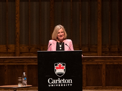 Photo for the news post: Climate Change and Pipelines: Rachel Notley’s Take at the 2020 Bell Lecture