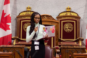 PoliSci student Oname-Oyiborhoro in Chambers