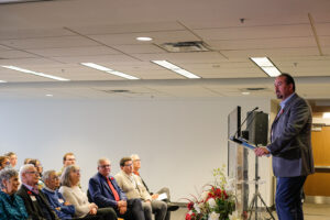 Regional Chief of Ontario Benedict Abram at the Katherine Graham Lecture