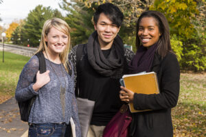 Students on campus