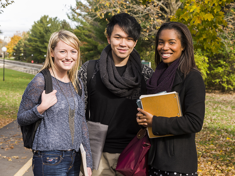 Students on campus
