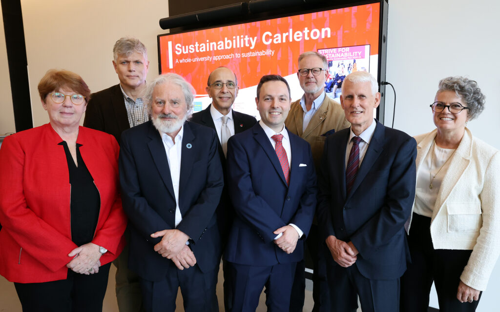 group shot at Ivey Chair announcement