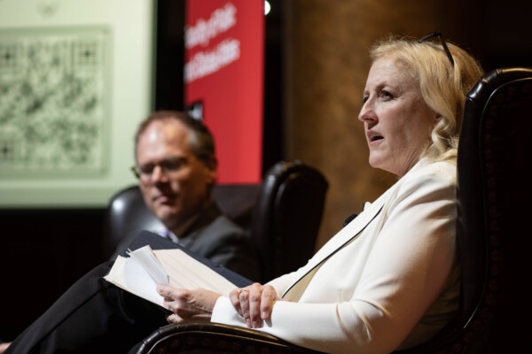 Honourable Lisa Raitt speaks at the 2025 Dick, Ruth, and Judy Bell Lecture
