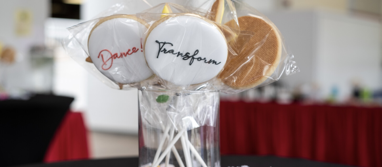 Cookie Lollipops on a table