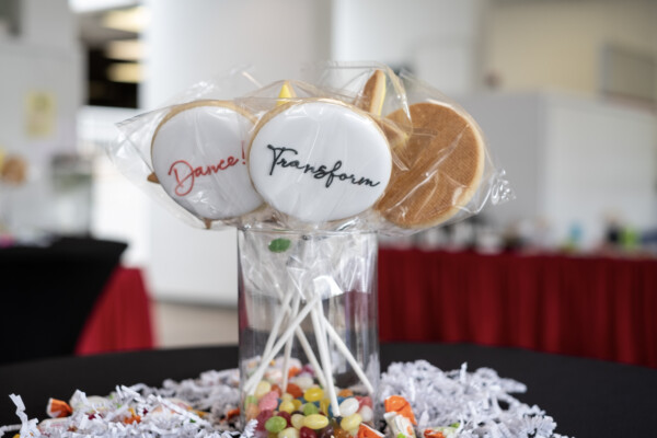 Cookie Lollipops on a table