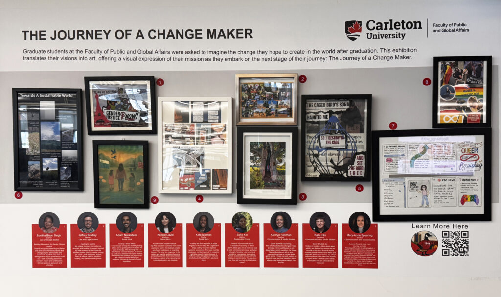 Journey of a Change Maker display in the Future Leaning Lab