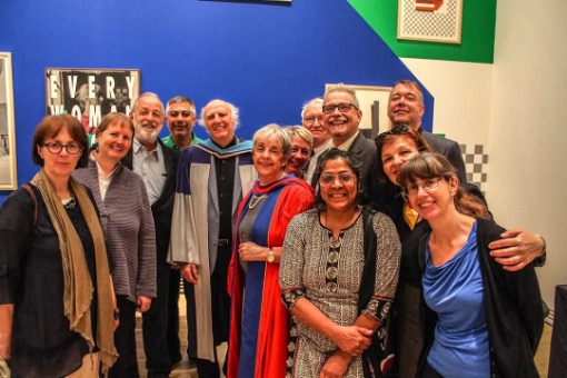 In 2017, Prof. Smart awarded Quebec poet Gilles Vigneault an honorary doctorate, joined by French Dept. celebrations.