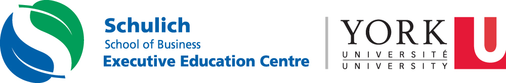 Shulich business school education centre part of York University logos