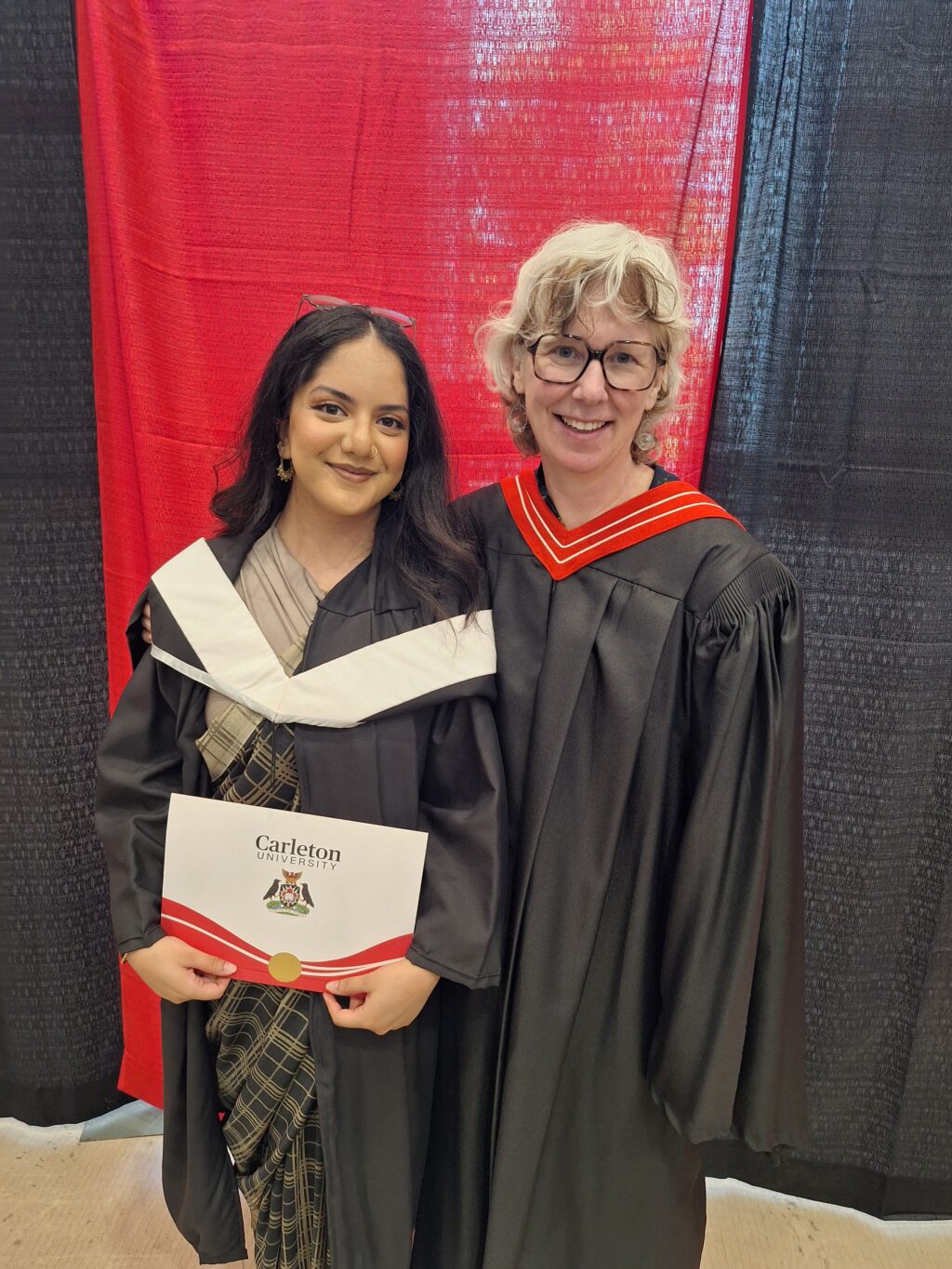 Jen and grad student