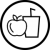 Icon indicating food and drink provided