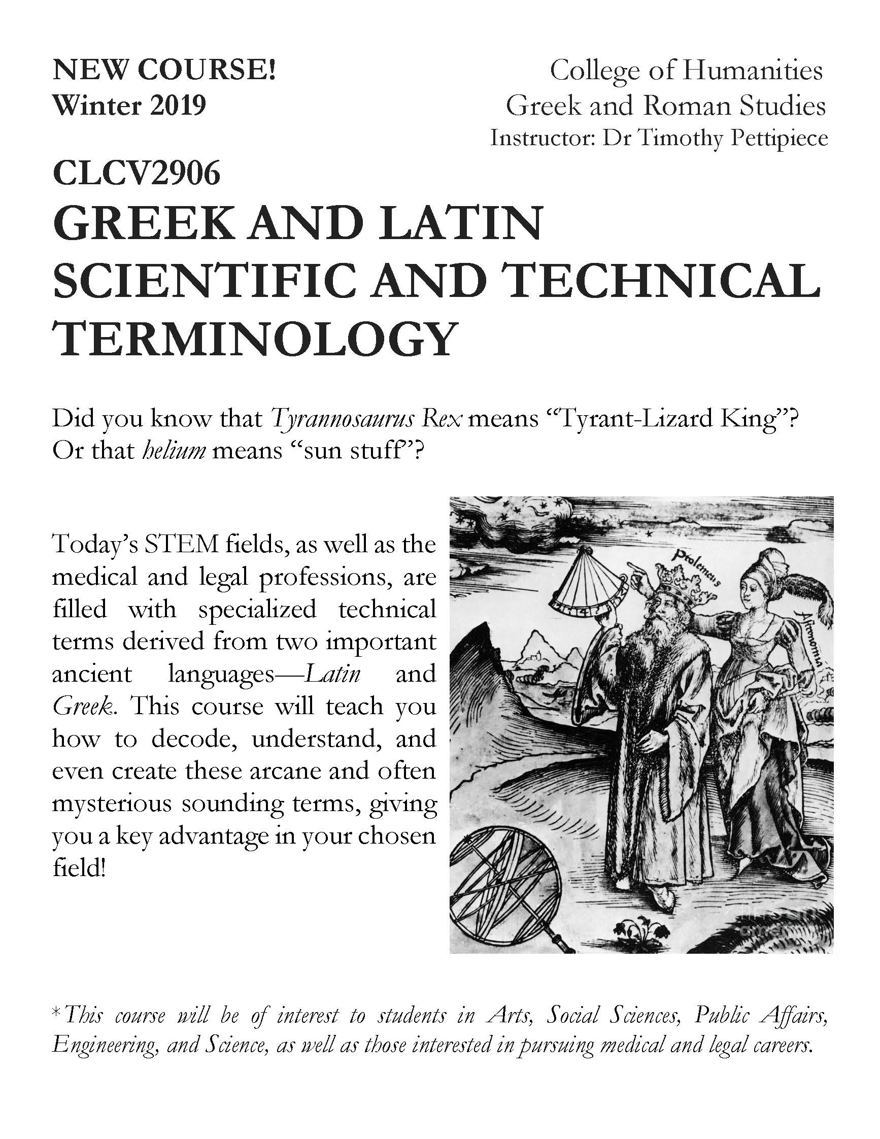 Greek and Latin in Scientific Terminology