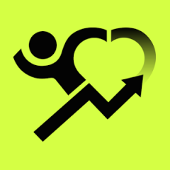 Charity Miles Phone App Icon: Individual Running