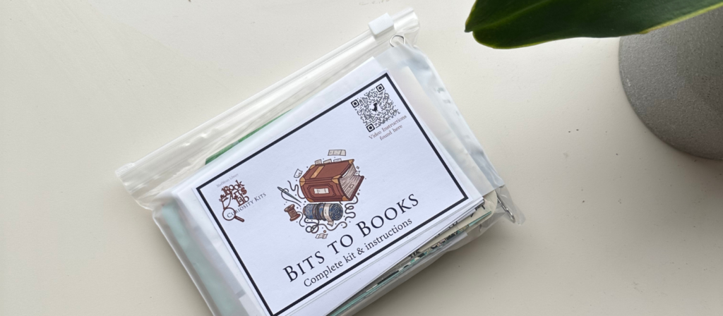 Photo of a Curiosity Kit crated by the Book Arts Lab