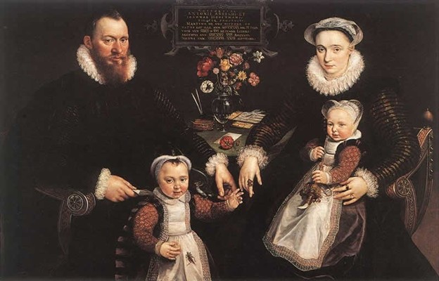painting of a family