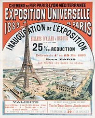poster with drawing of the Eiffel Tower