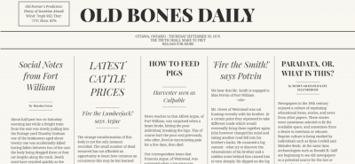 Old Bones Daily Newspaper