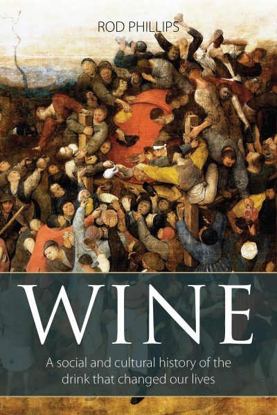 book cover with about a hundred people trying to get a drink of wine