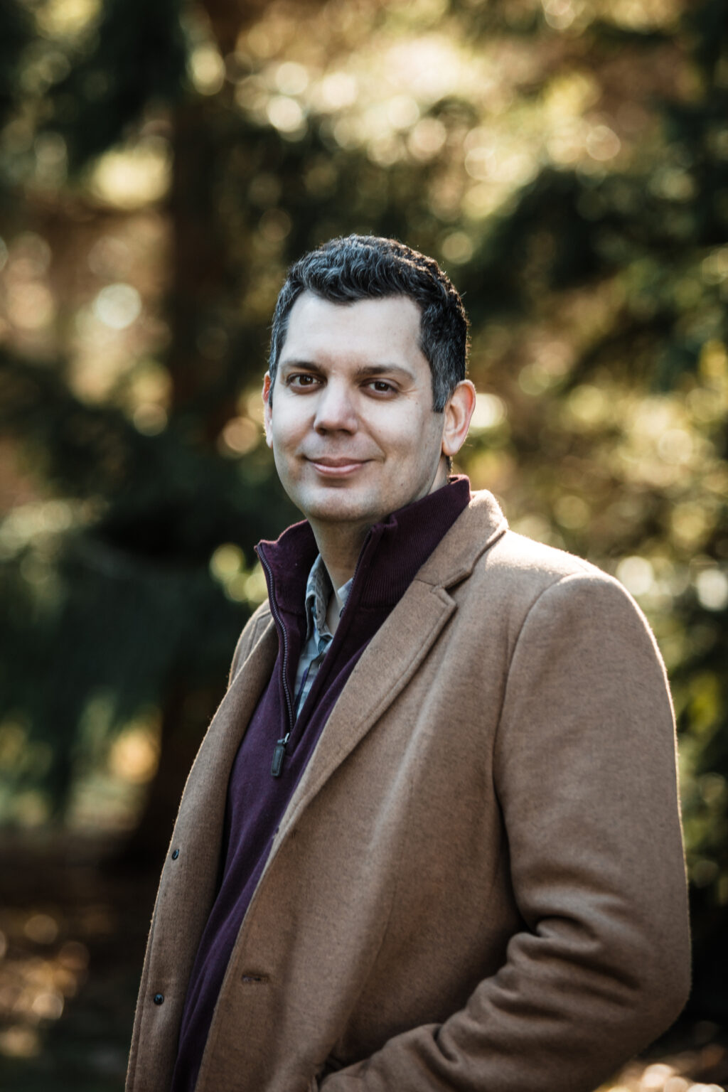 Matthew Wiseman standing outside.