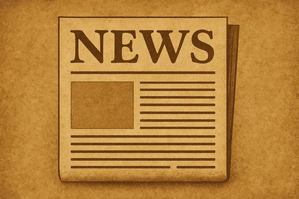 newspaper that says News
