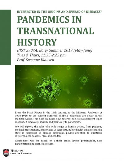 course poster showing photo of a diseased gene up close
