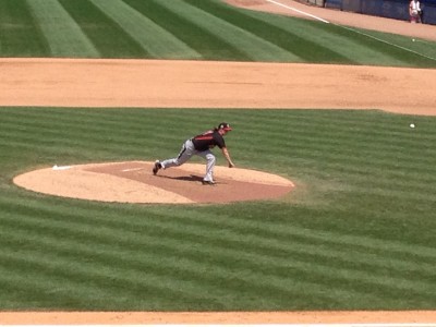 Melissa Armstong pitching in Pam Am Games 2015