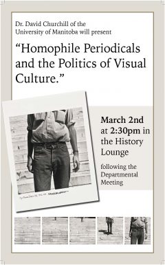 Poster for David Churchhill talk