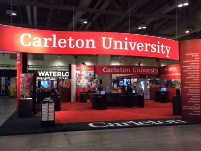 Carleton Booth at the Ontario Universities Fair