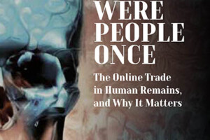 These Were People Once book cover with drawing of a human skull