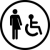 Icon indicating all persons restrooms