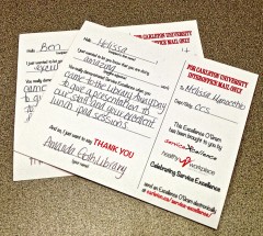 Thankyou card from Library Away Day, August 29 2012