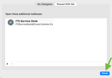 Adding a Shared Mailbox to Outlook 365 Mac Help Centre