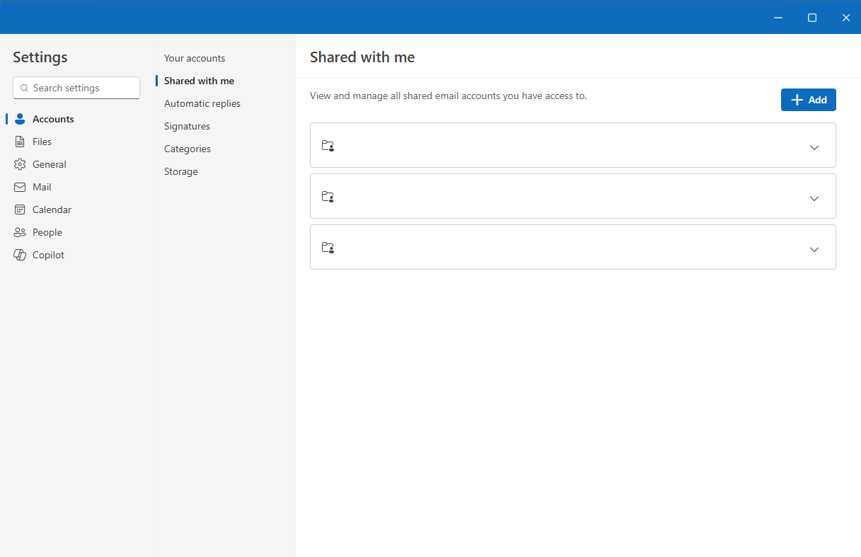 Shared Inbox Screen Shot Accessing a Shared Mailbox in