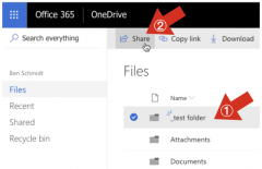 Office 365 OneDrive sharing